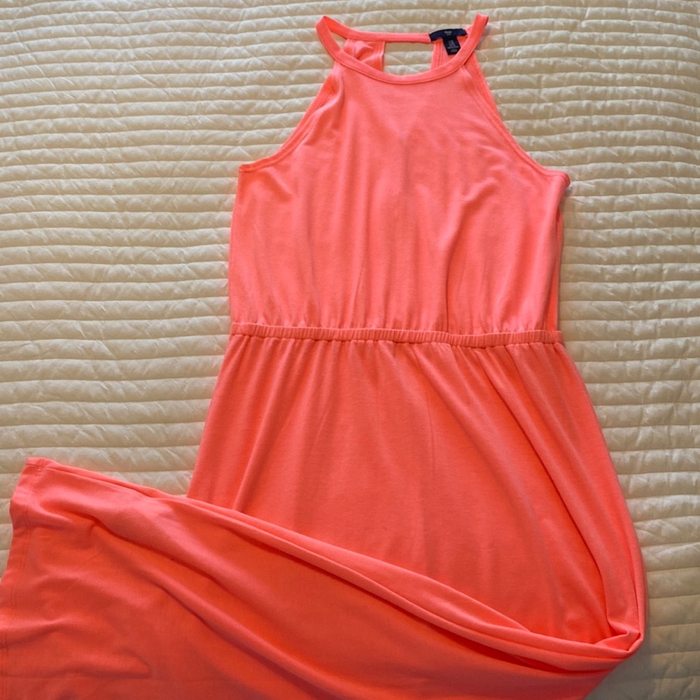 GAP XS Women’s Maxi Dress - Highlighter Pink